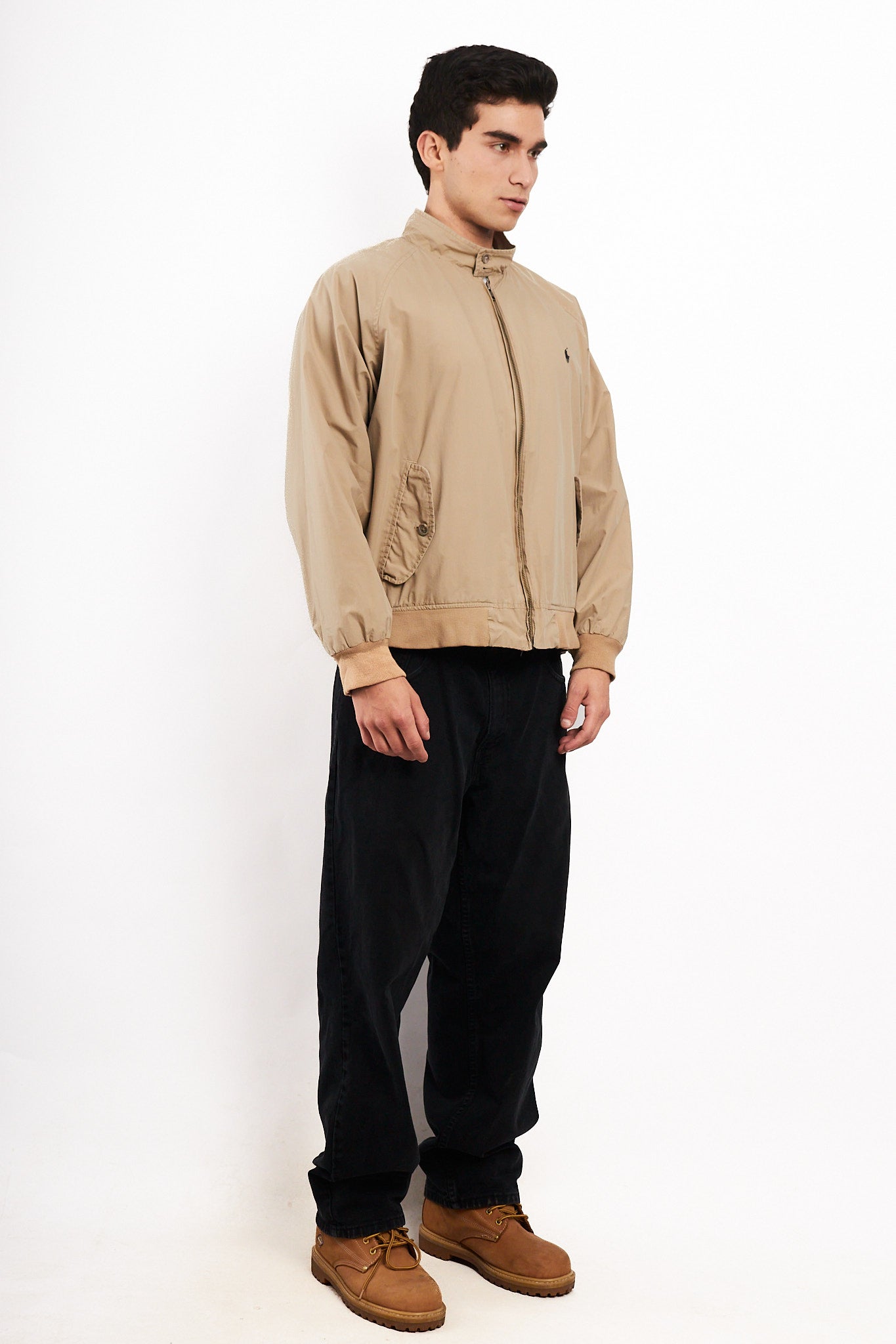 2000 Vintage Polo Ralph Lauren Khakhi Chino Collar Harrington (M/L)