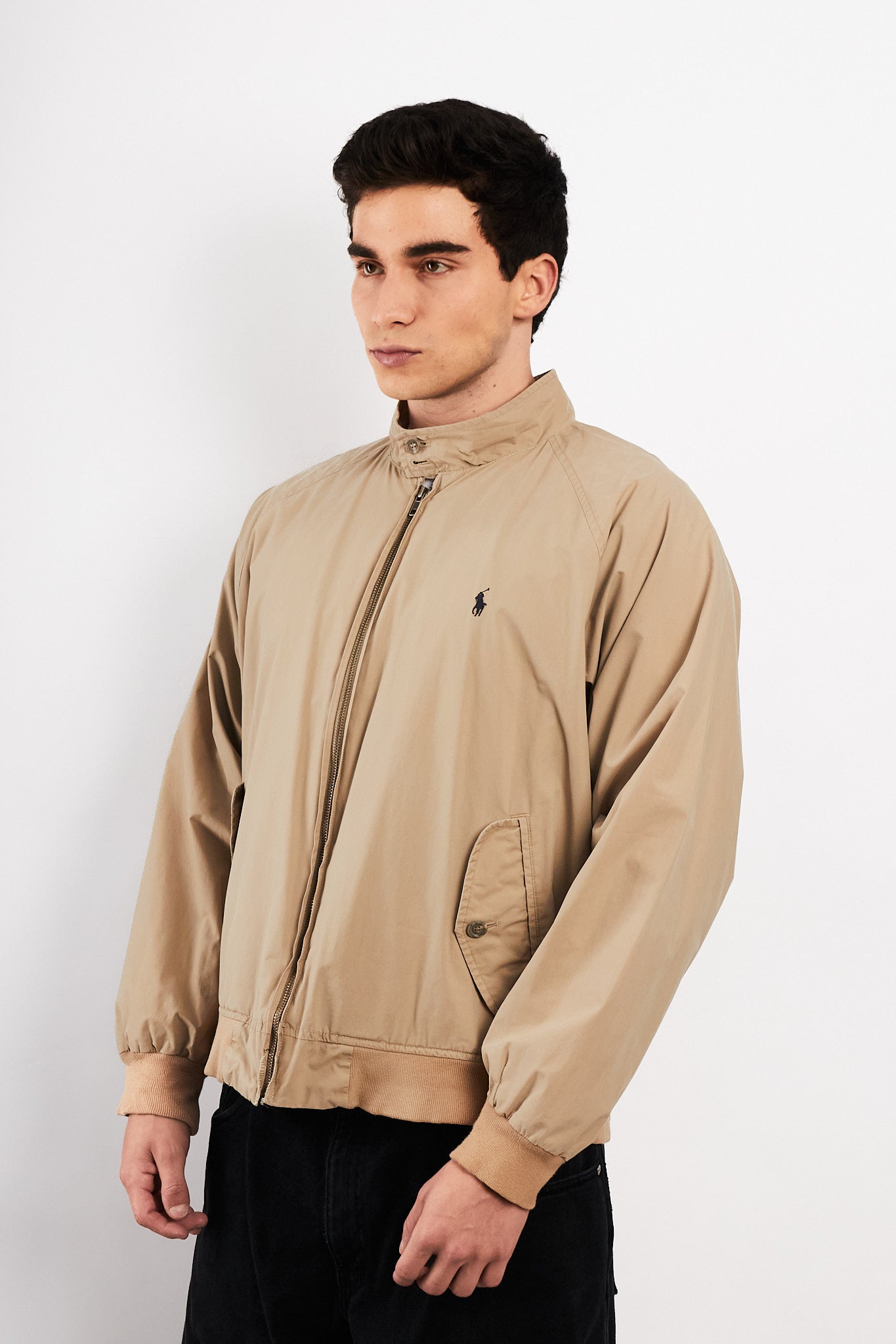 2000 Vintage Polo Ralph Lauren Khakhi Chino Collar Harrington (M/L)