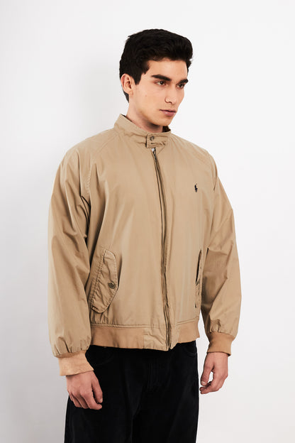 2000 Vintage Polo Ralph Lauren Khakhi Chino Collar Harrington (M/L)