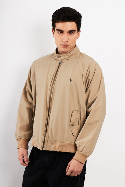 2000 Vintage Polo Ralph Lauren Khakhi Chino Collar Harrington (M/L)
