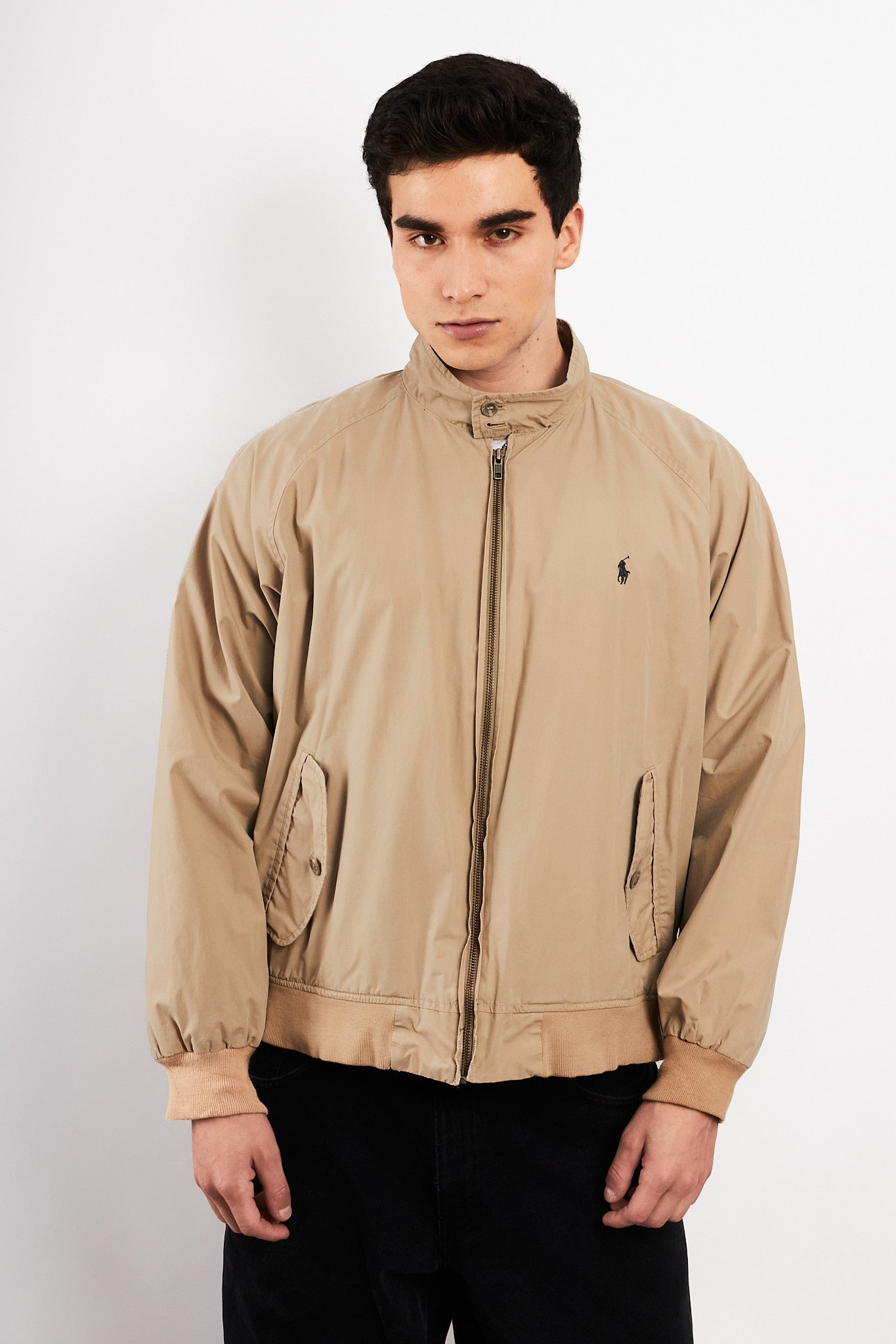 2000 Vintage Polo Ralph Lauren Khakhi Chino Collar Harrington (M/L)