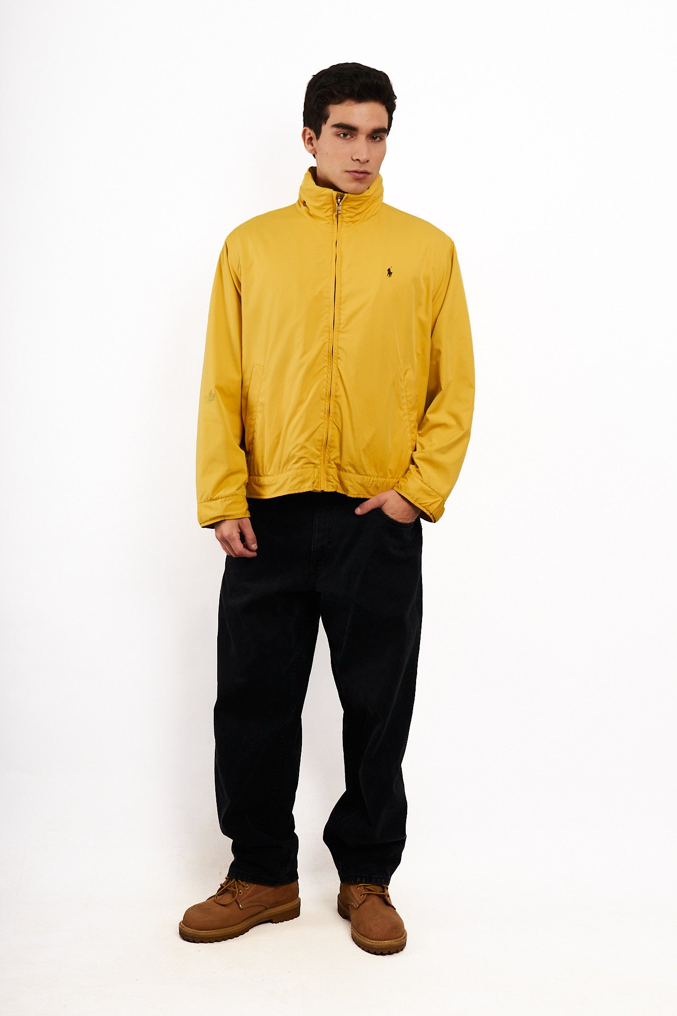 2000 Vintage Polo Ralph Lauren Mustard Impermeable Jacket (M/L)