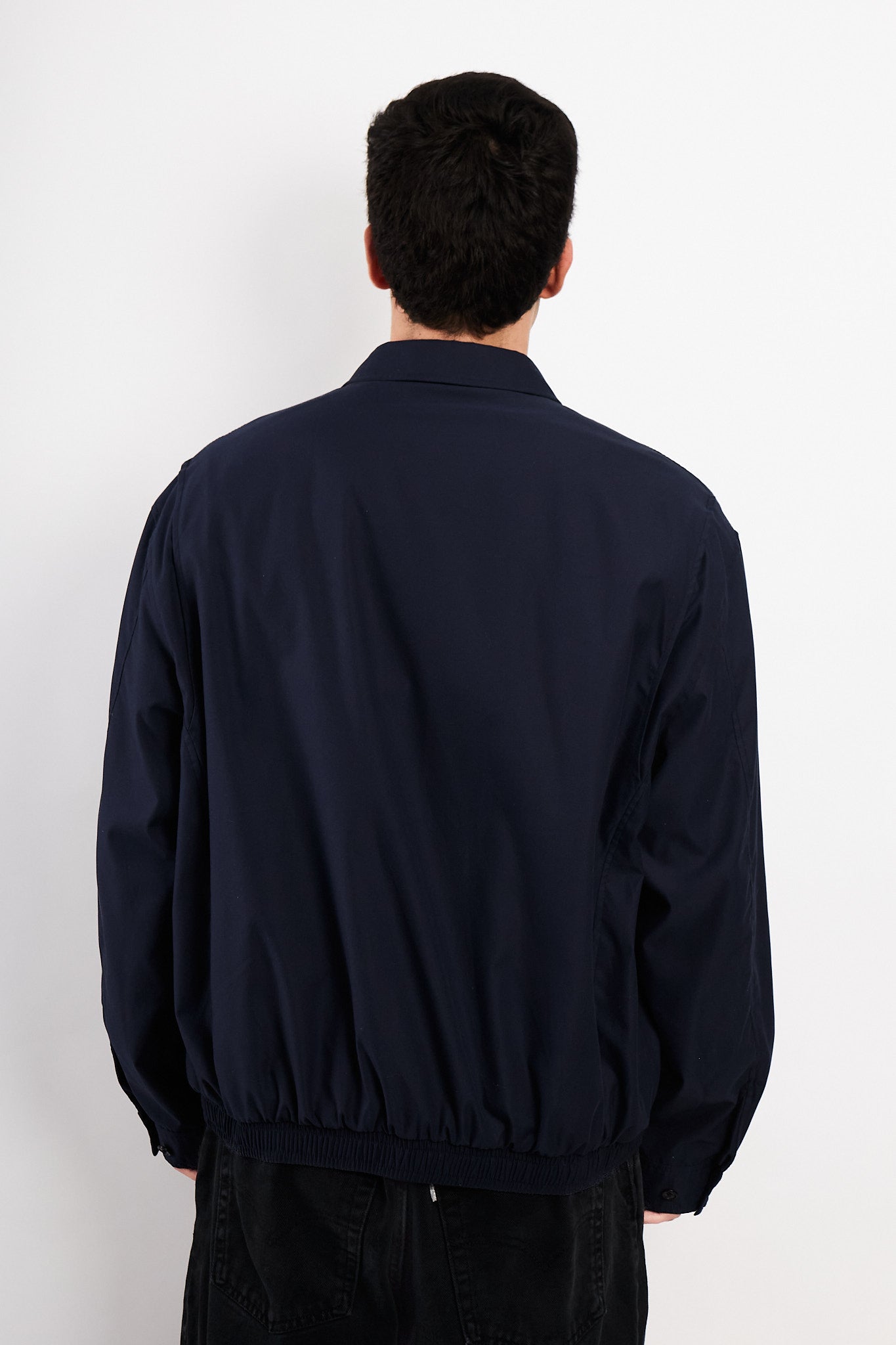 2000 Vintage Polo Ralph Lauren Navy bi-swing Impermeable Harrington (L/XL)