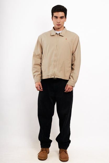 2000 Vintage Polo Ralph Lauren Khakhi Chino Collar Harrington (M/L)