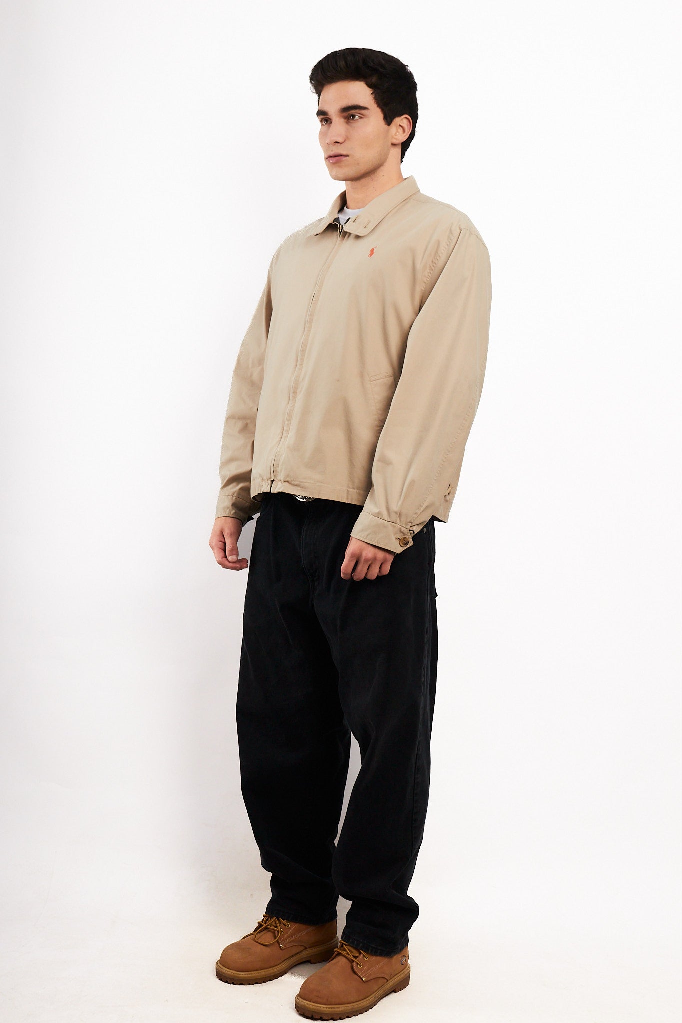 2000 Vintage Polo Ralph Lauren Khakhi Chino Collar Harrington (M/L)