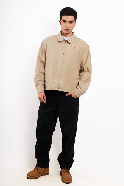 2000 Vintage Polo Ralph Lauren Khakhi Chino Collar Harrington (M/L)