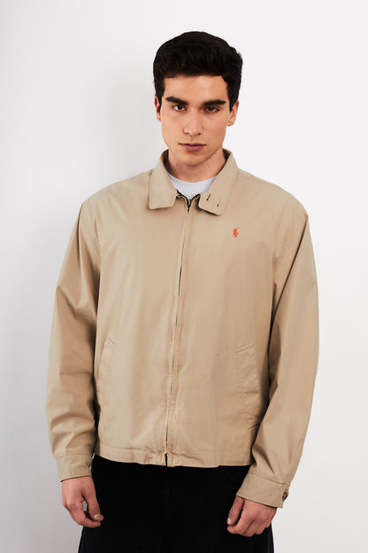 2000 Vintage Polo Ralph Lauren Khakhi Chino Collar Harrington (M/L)