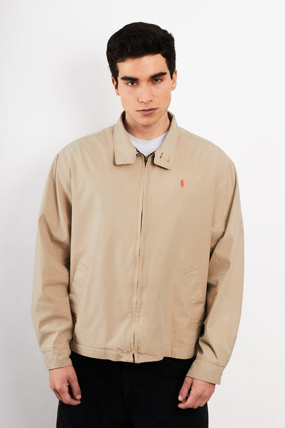 2000 Vintage Polo Ralph Lauren Khakhi Chino Collar Harrington (M/L)