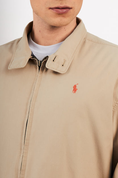 2000 Vintage Polo Ralph Lauren Khakhi Chino Collar Harrington (M/L)