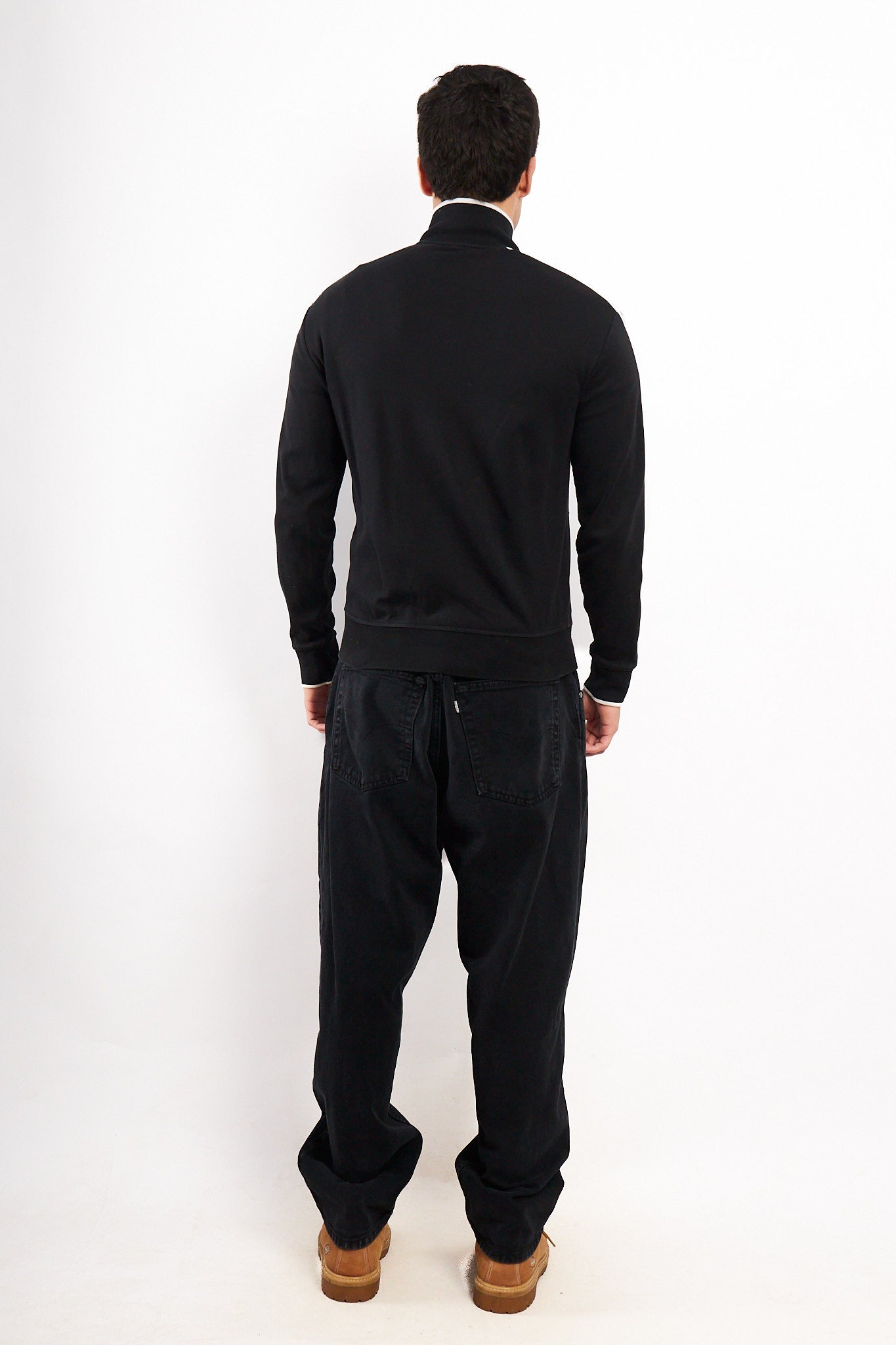 2000 Vintage Polo Ralph Lauren Black Track Jacket (M/L)