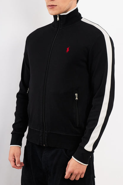 2000 Vintage Polo Ralph Lauren Black Track Jacket (M/L)