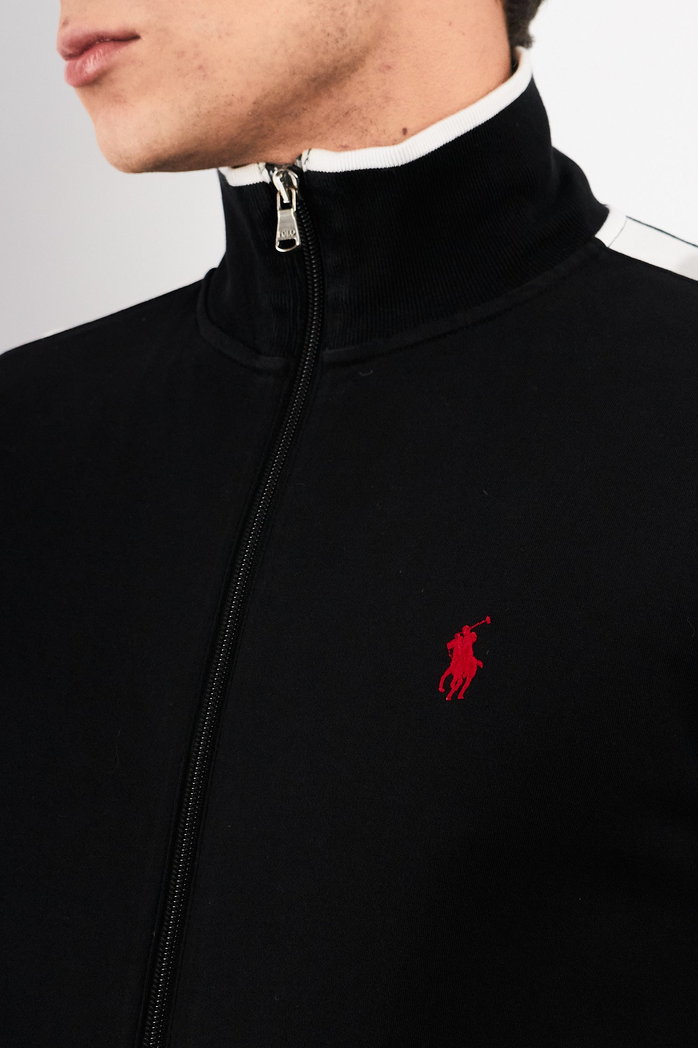 2000 Vintage Polo Ralph Lauren Black Track Jacket (M/L)