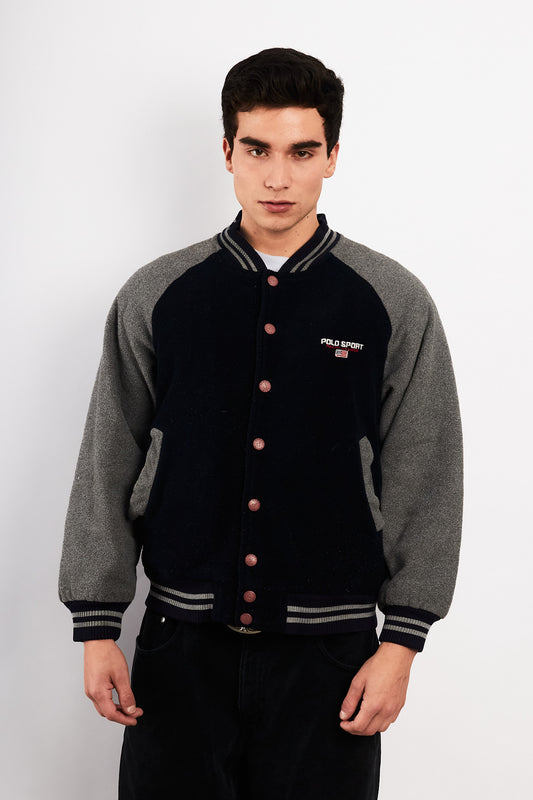 1990 Vintage Polo Sport Ralph Lauren Fleece Varsity (M)