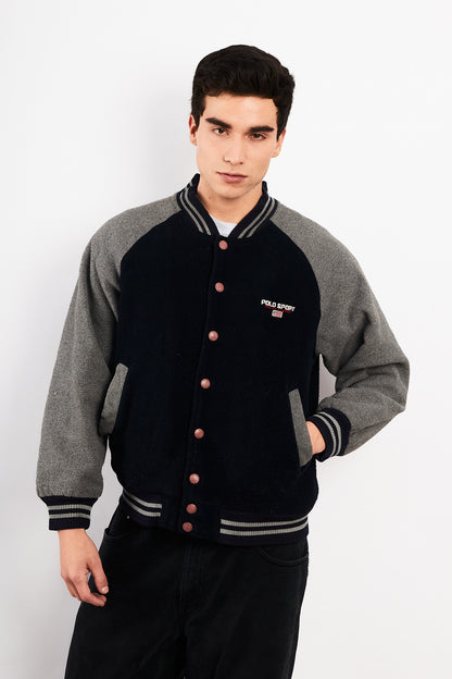 1990 Vintage Polo Sport Ralph Lauren Fleece Varsity (M)