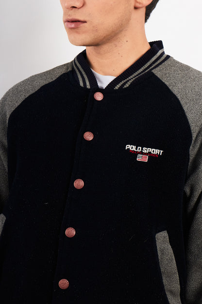 1990 Vintage Polo Sport Ralph Lauren Fleece Varsity (M)