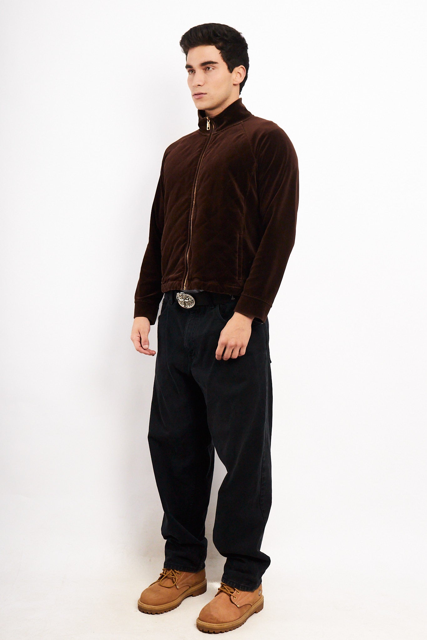 2000 Vintage Ralph Lauren Leather/Cachemir/Merino Wool Jacket (S)