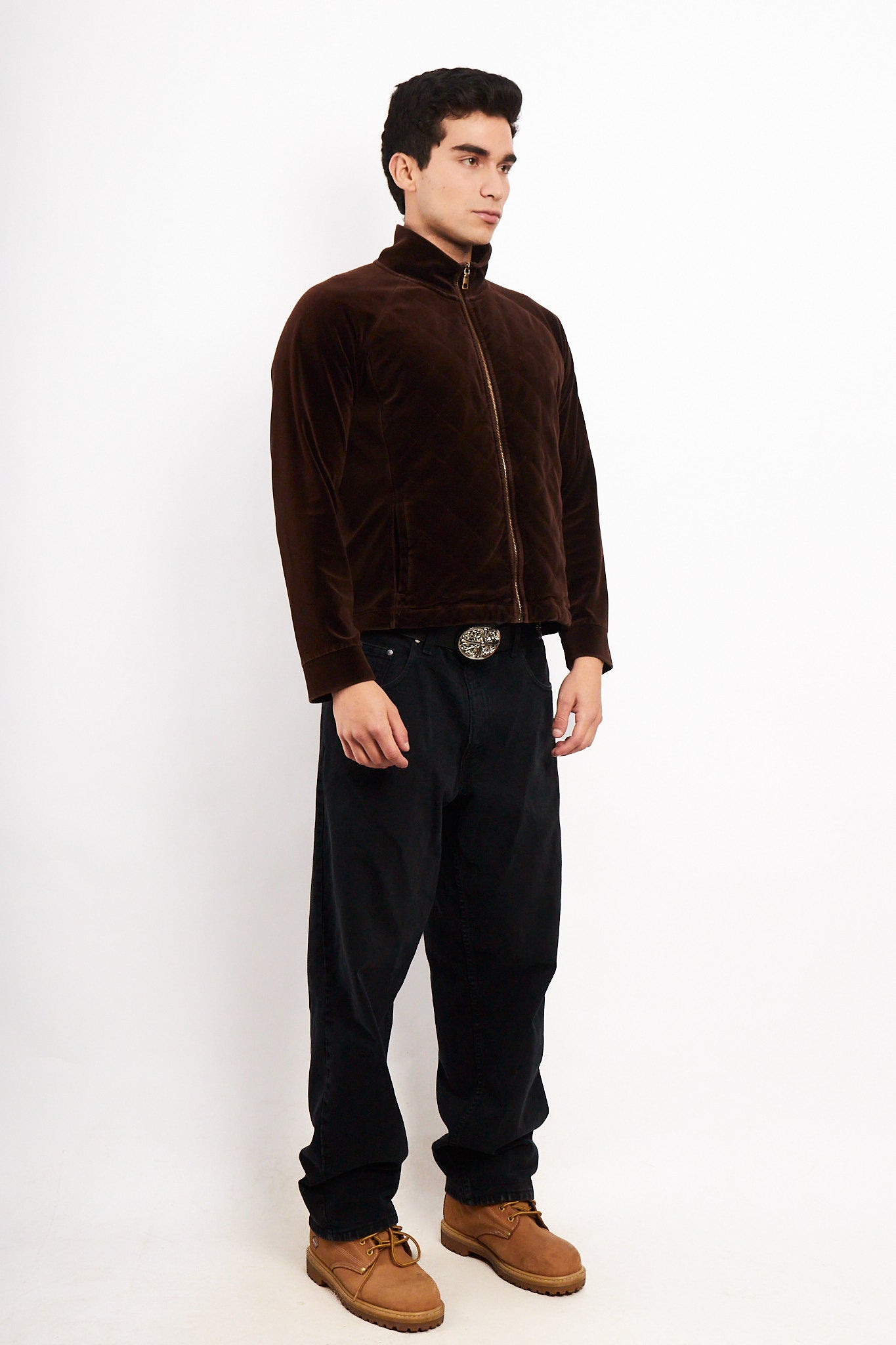 2000 Vintage Ralph Lauren Leather/Cachemir/Merino Wool Jacket (S)