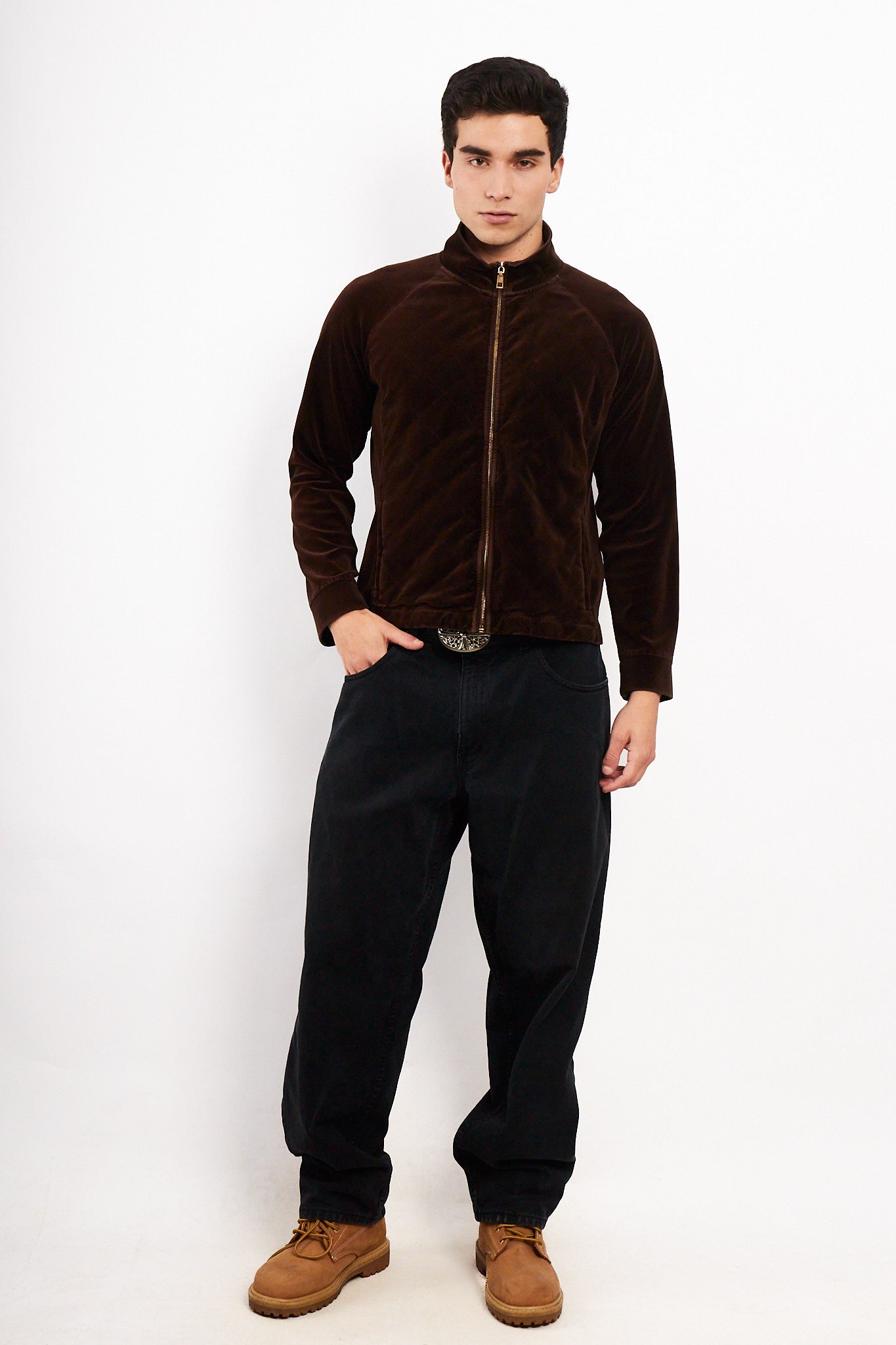 2000 Vintage Ralph Lauren Leather/Cachemir/Merino Wool Jacket (S)