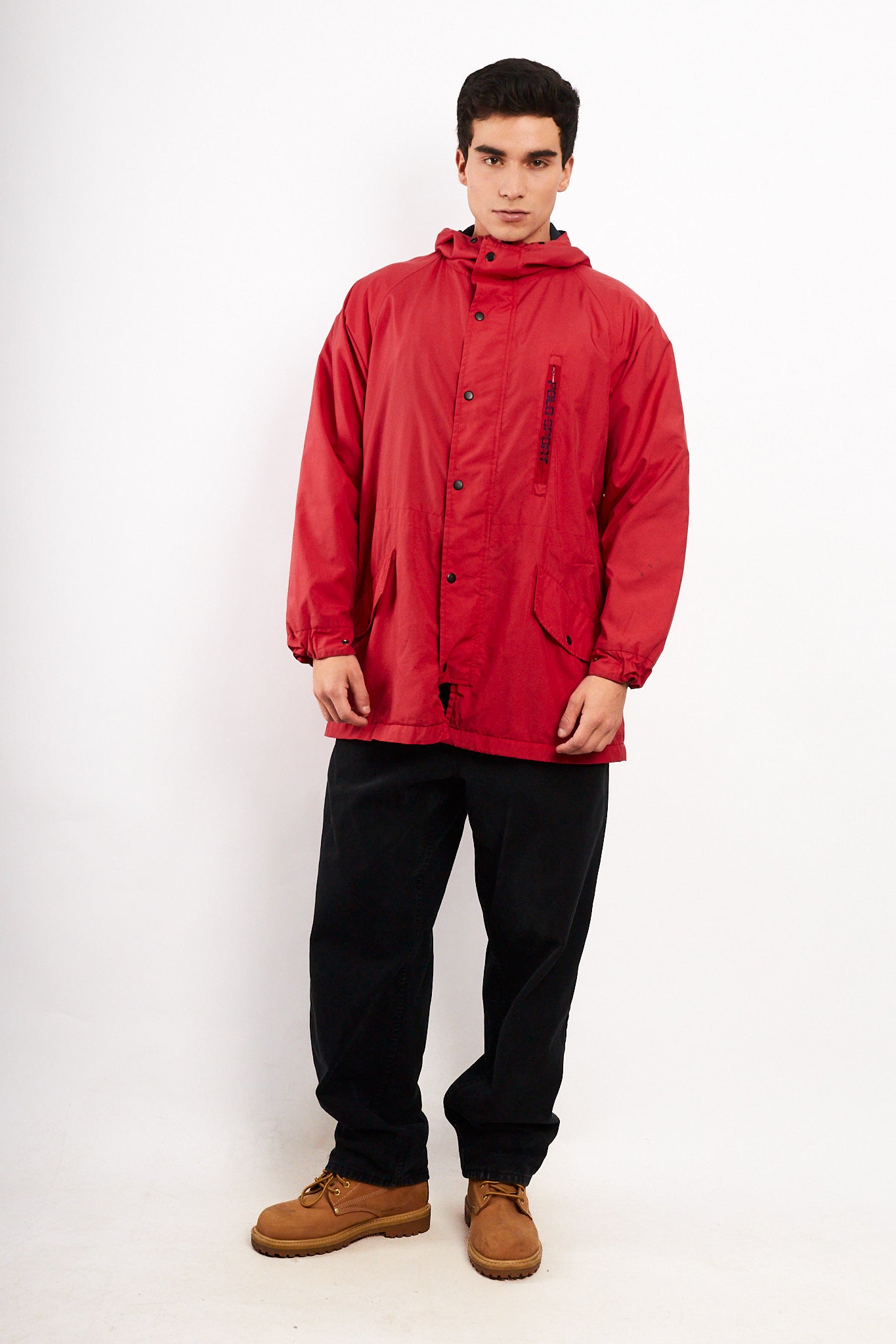 2000 Vintage Polo Sport RL Salmon Padded Parka (M)