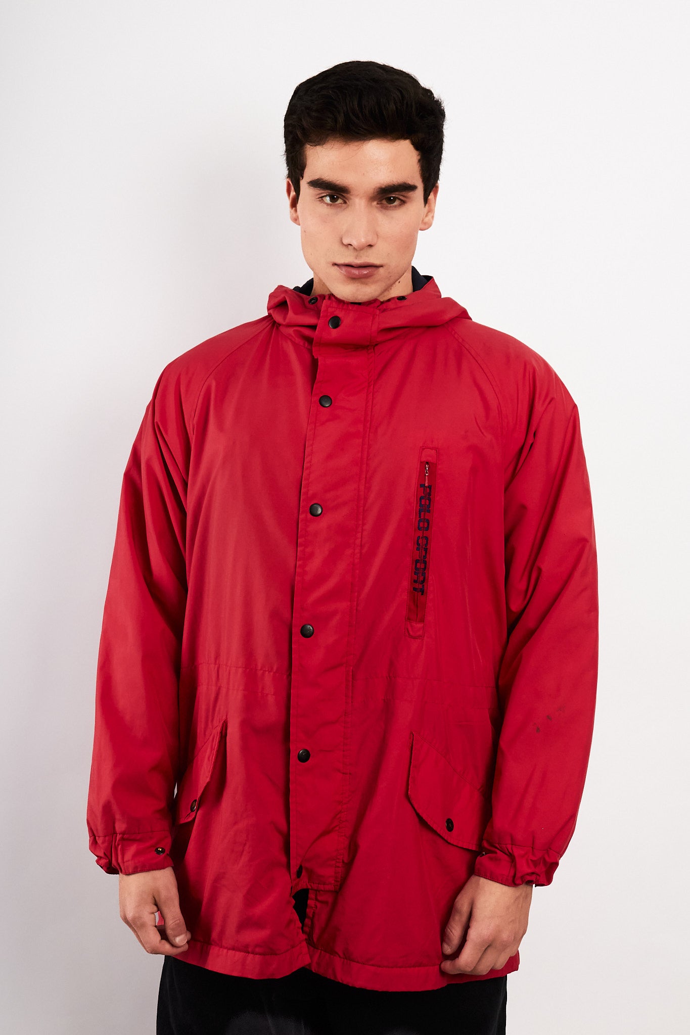 2000 Vintage Polo Sport RL Salmon Padded Parka (M)