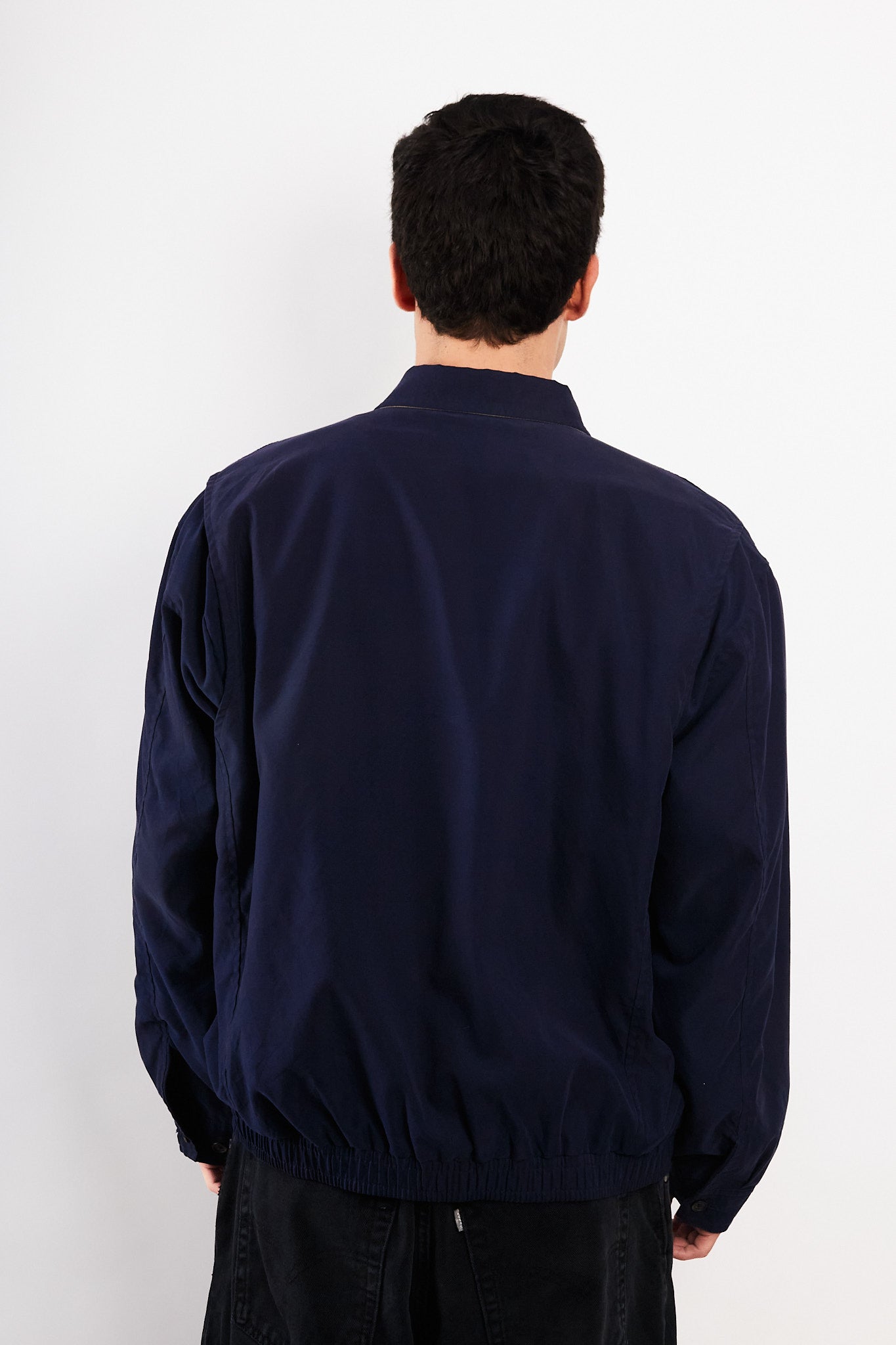 2000 Vintage Polo Ralph Lauren Navy Bi-Swing Impermeable Harrington (M/L)