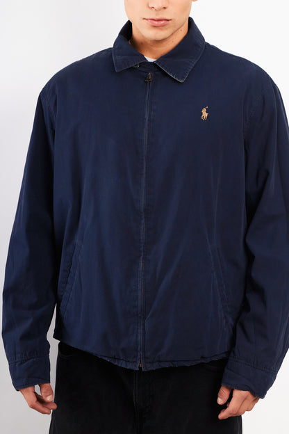 2010 Polo Ralph Lauren Lined Navy Oxford Harrington (M/L)
