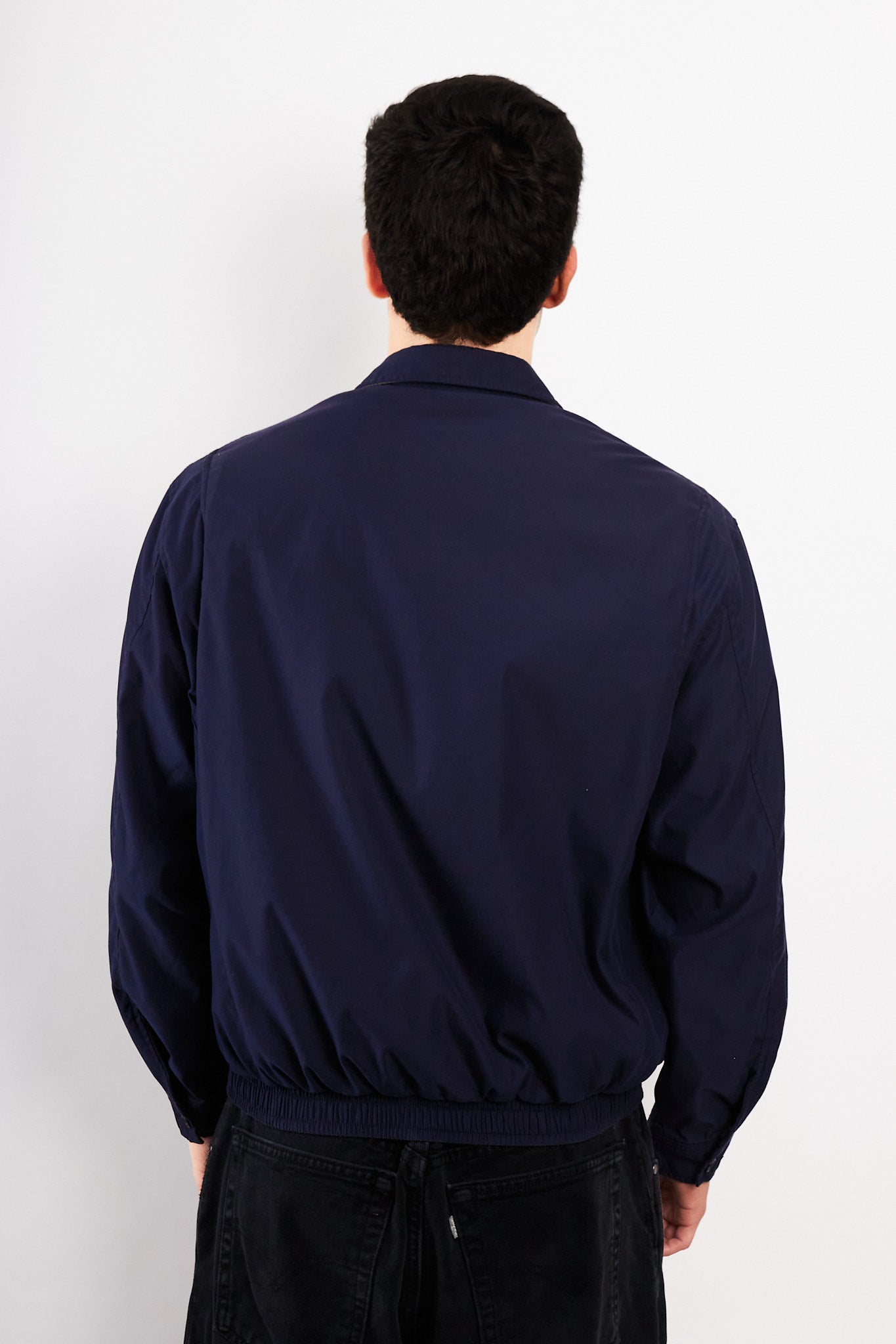 2000 Vintage Polo Ralph Lauren Bi-Swing Navy Impermeable Harrington (M)