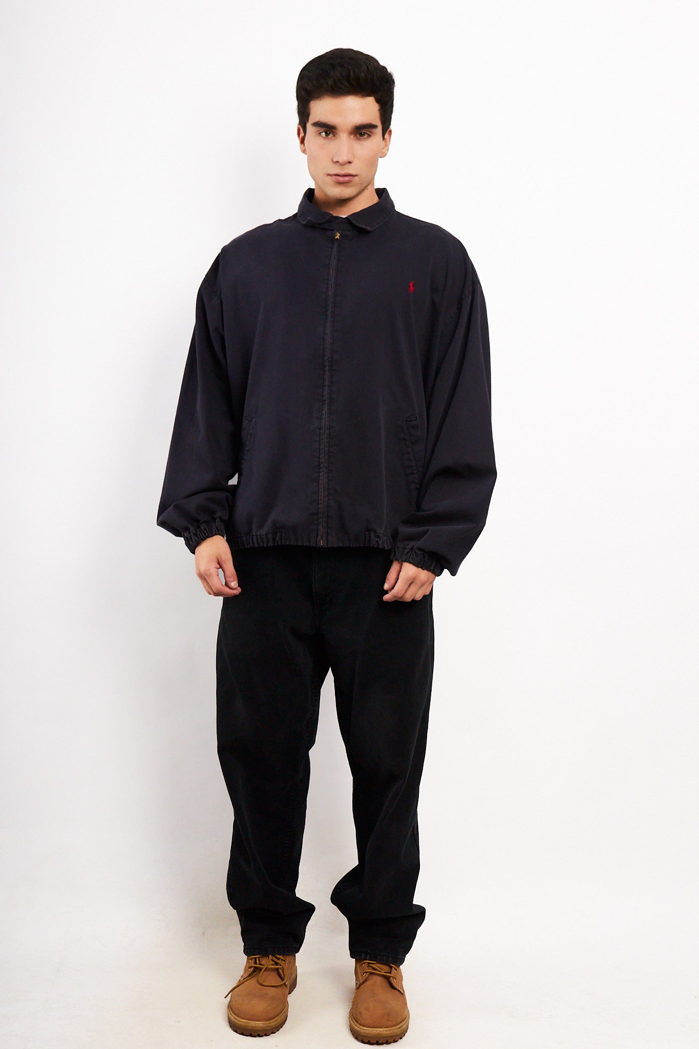 2000 Vintage Polo Ralph Lauren Midnight Blue Harrington (XL)