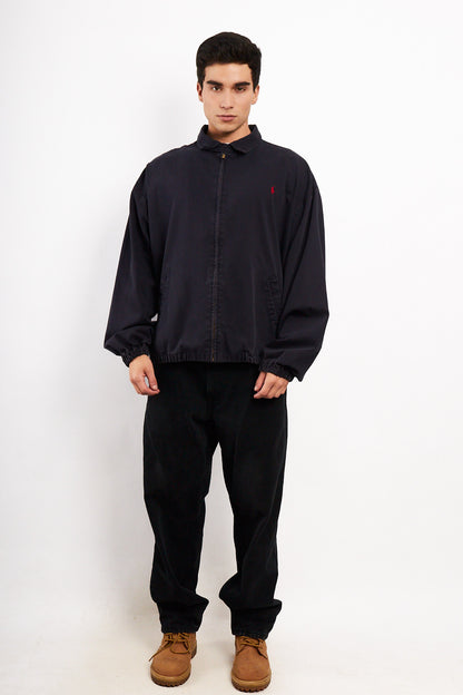 2000 Vintage Polo Ralph Lauren Midnight Blue Harrington (XL)