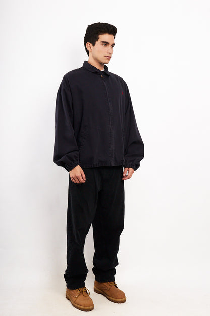 2000 Vintage Polo Ralph Lauren Midnight Blue Harrington (XL)