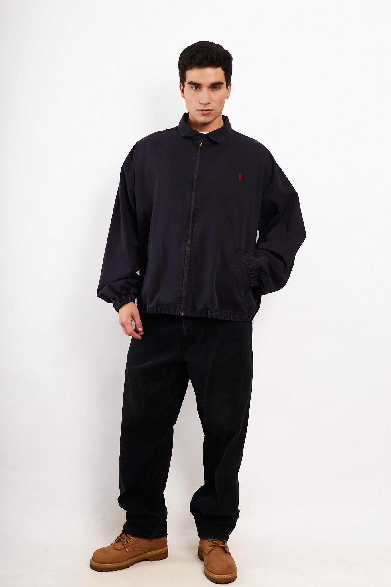 2000 Vintage Polo Ralph Lauren Midnight Blue Harrington (XL)