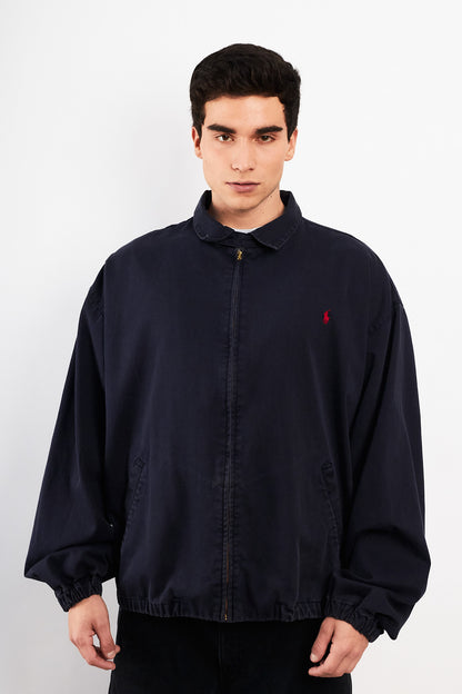 2000 Vintage Polo Ralph Lauren Midnight Blue Harrington (XL)