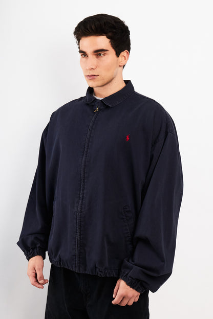 2000 Vintage Polo Ralph Lauren Midnight Blue Harrington (XL)