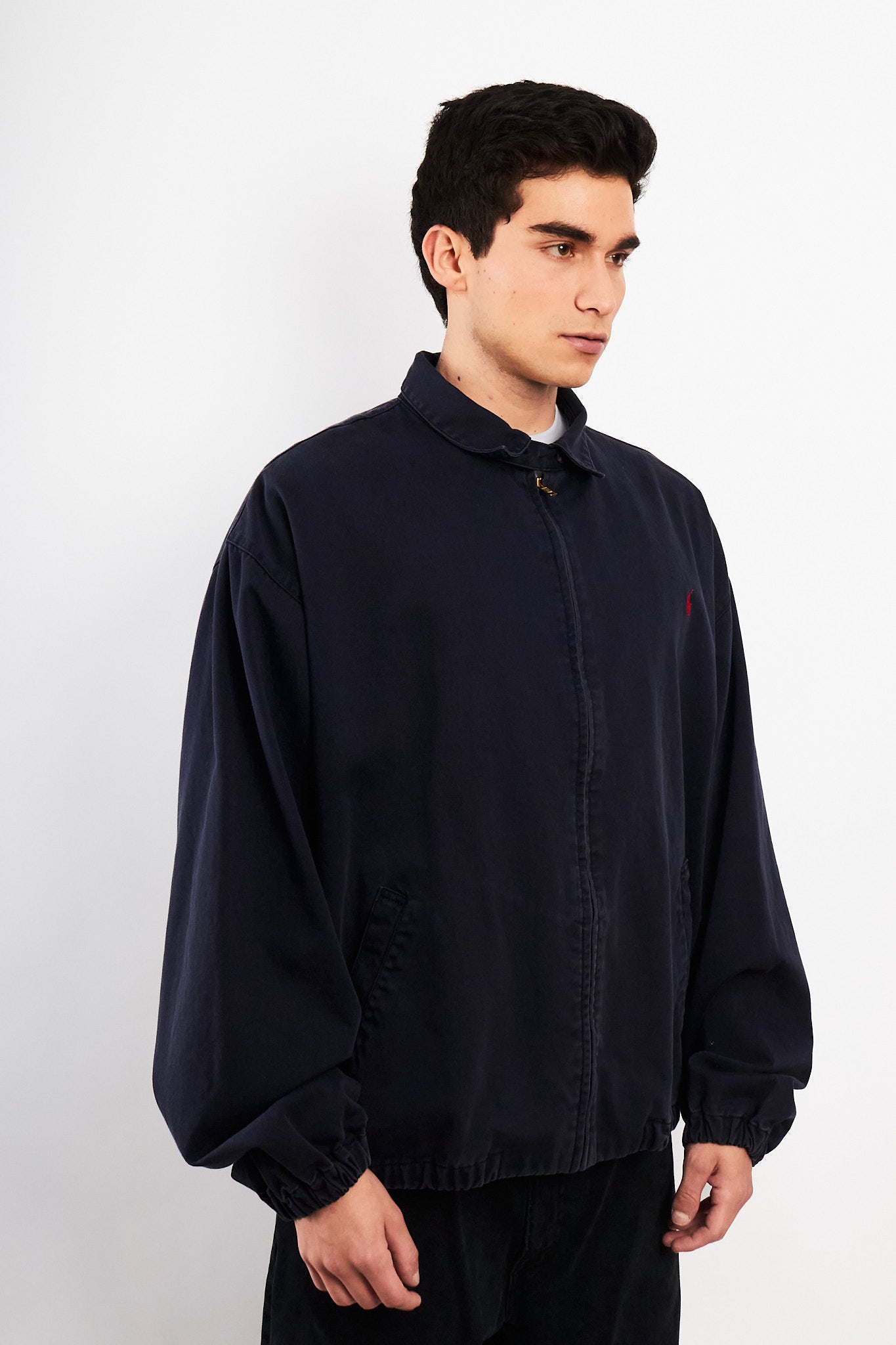 2000 Vintage Polo Ralph Lauren Midnight Blue Harrington (XL)