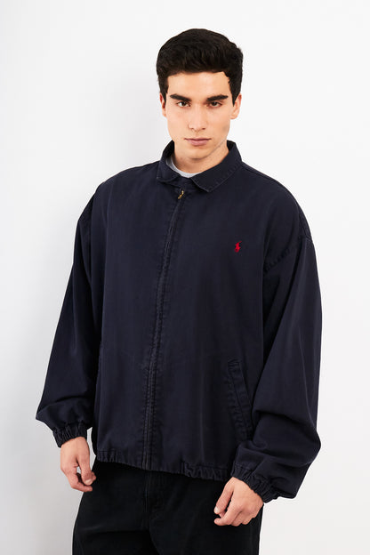 2000 Vintage Polo Ralph Lauren Midnight Blue Harrington (XL)