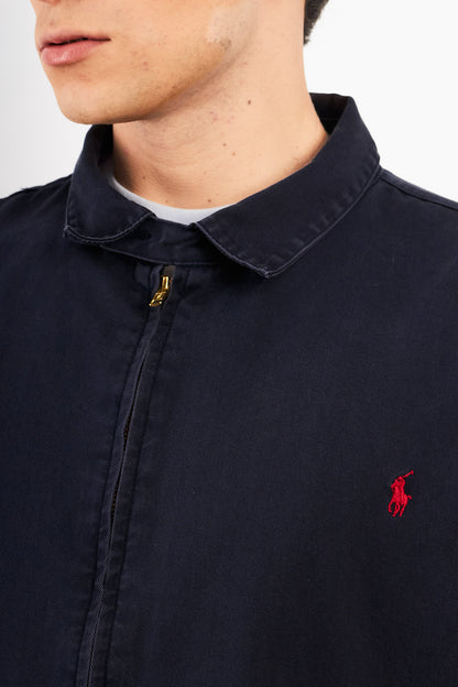 2000 Vintage Polo Ralph Lauren Midnight Blue Harrington (XL)