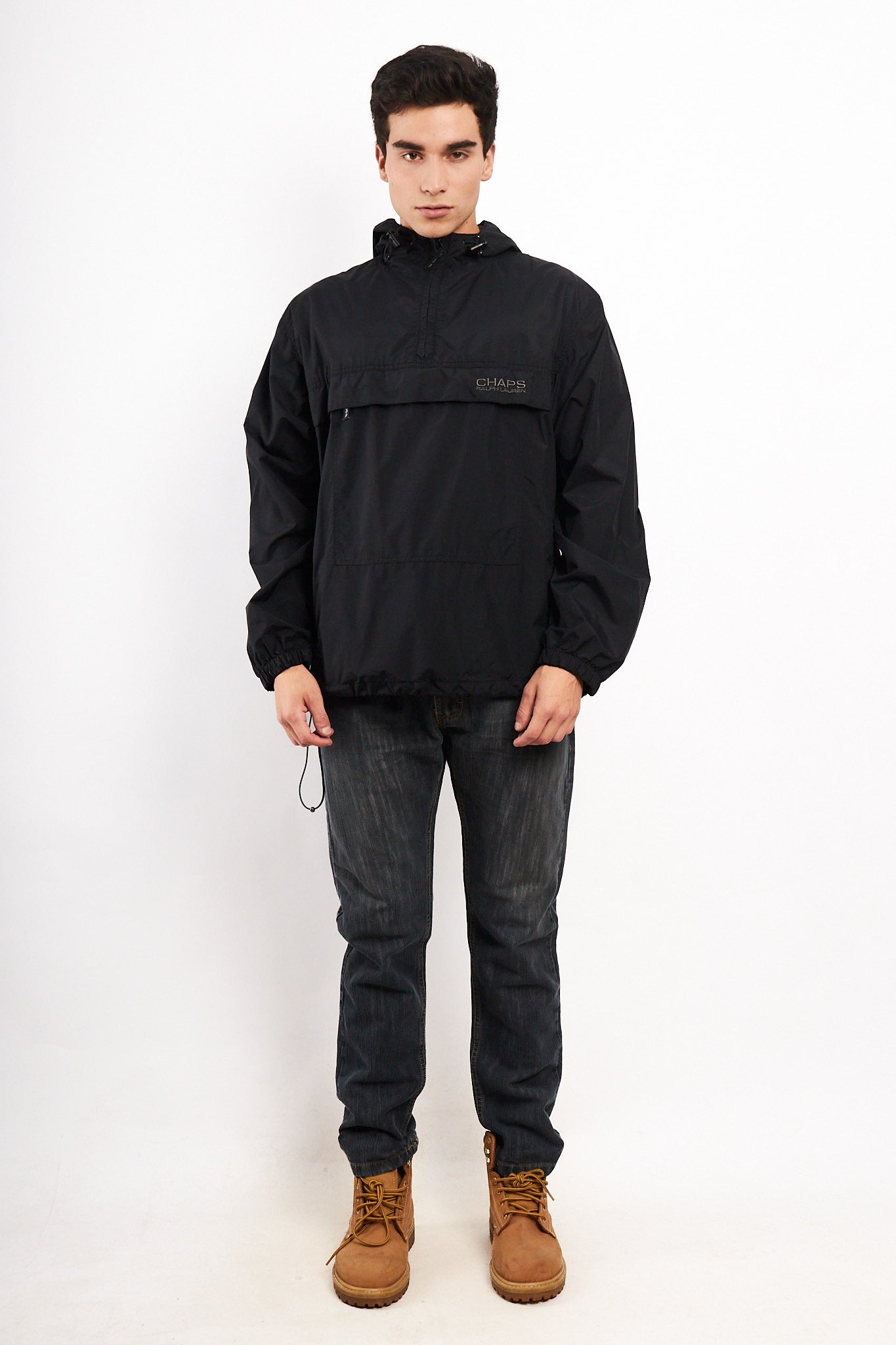 1990 Vintage Chaps Ralph Lauren Black Anorak (M/L)