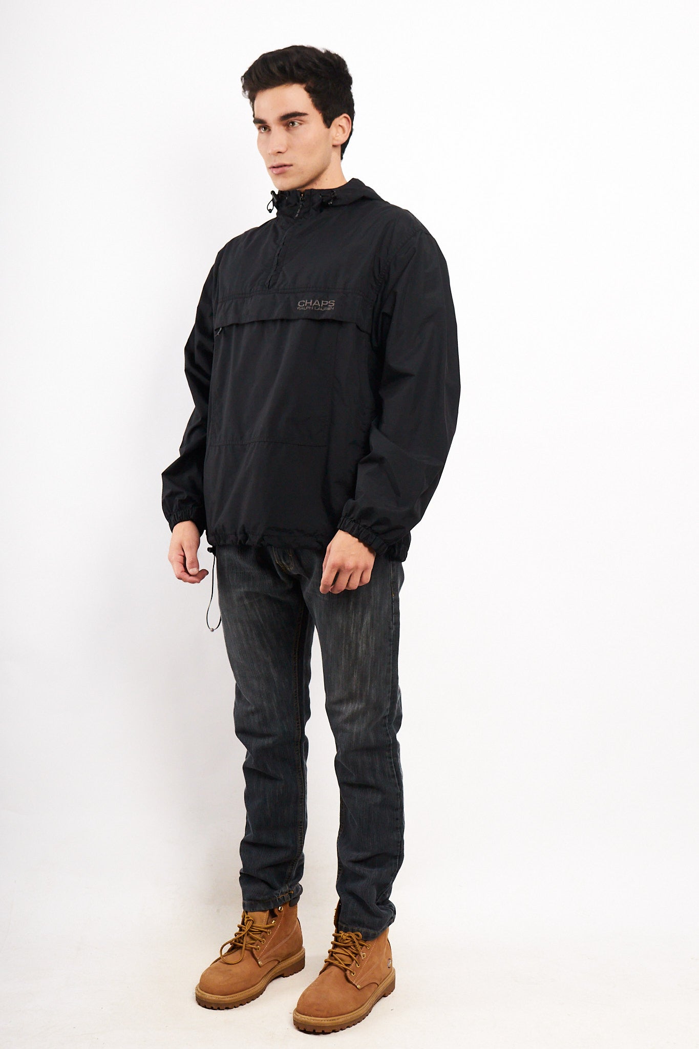 1990 Vintage Chaps Ralph Lauren Black Anorak (M/L)