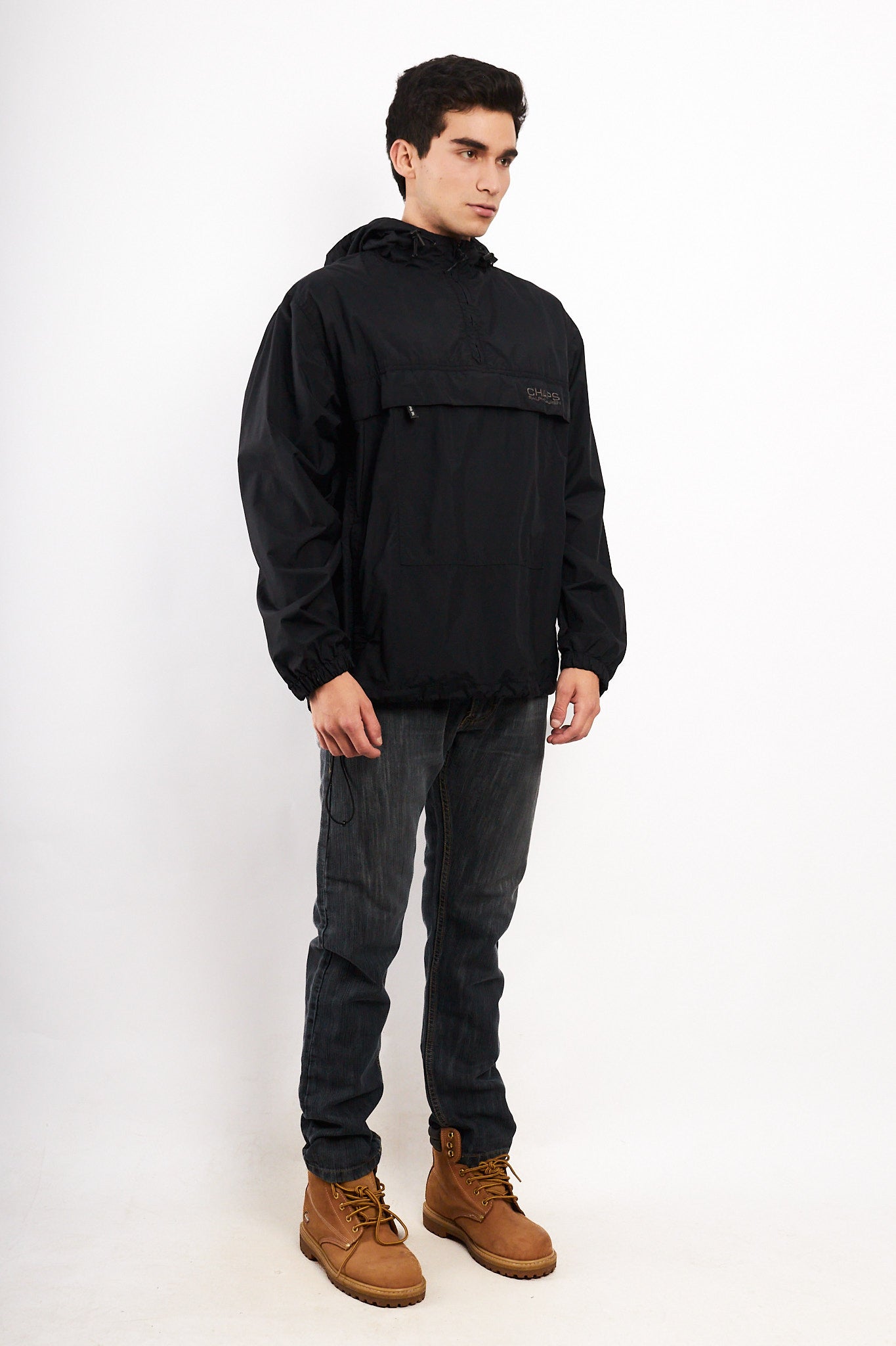 1990 Vintage Chaps Ralph Lauren Black Anorak (M/L)