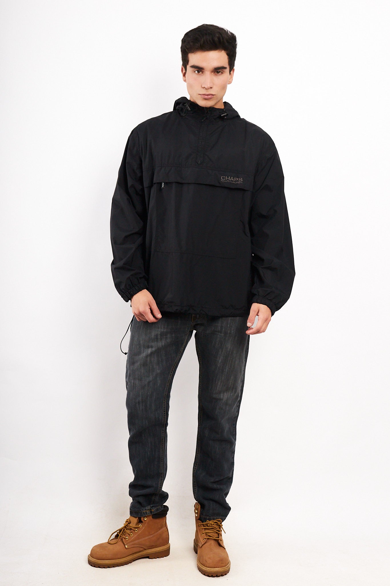 1990 Vintage Chaps Ralph Lauren Black Anorak (M/L)