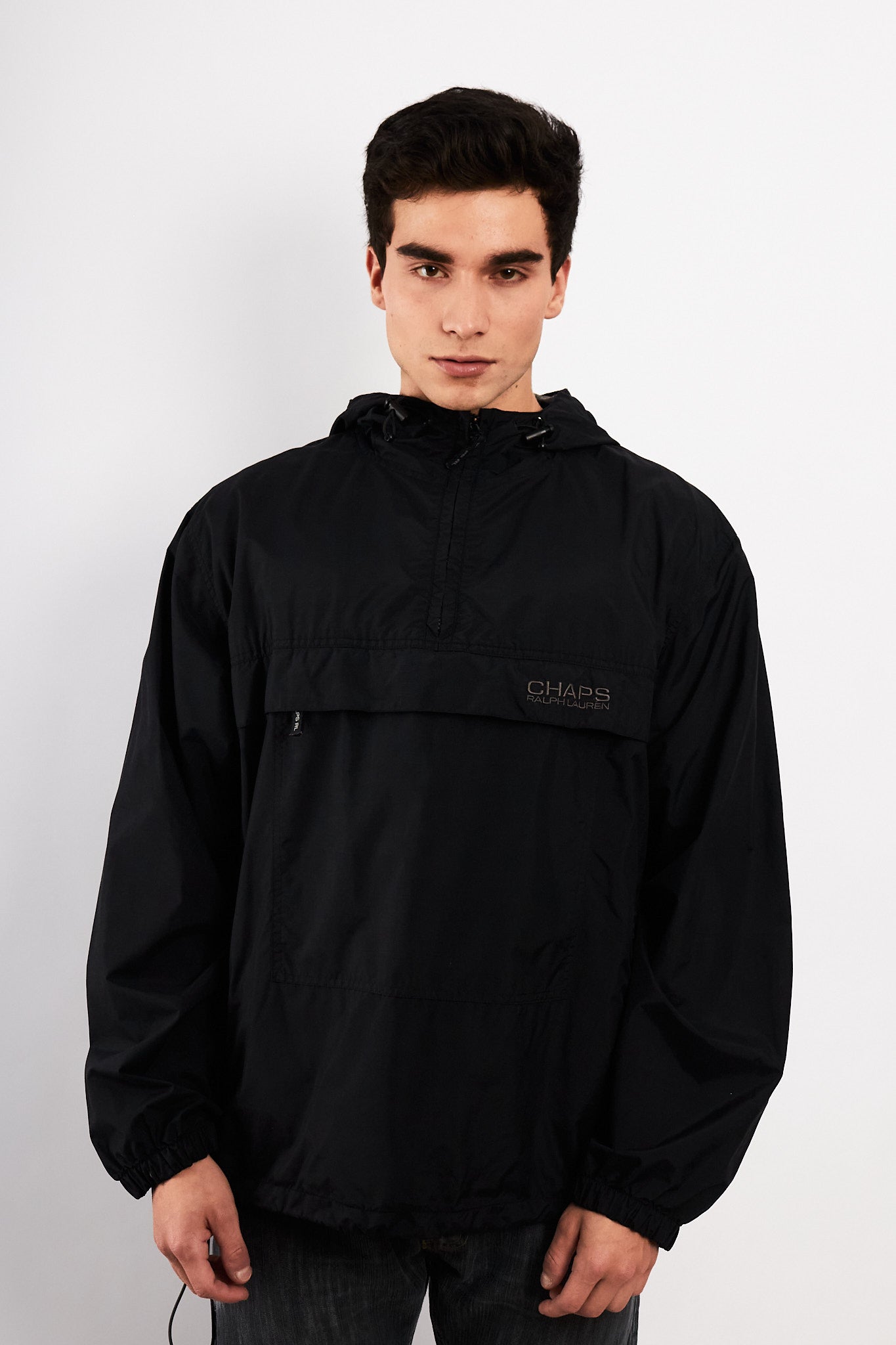 1990 Vintage Chaps Ralph Lauren Black Anorak (M/L)