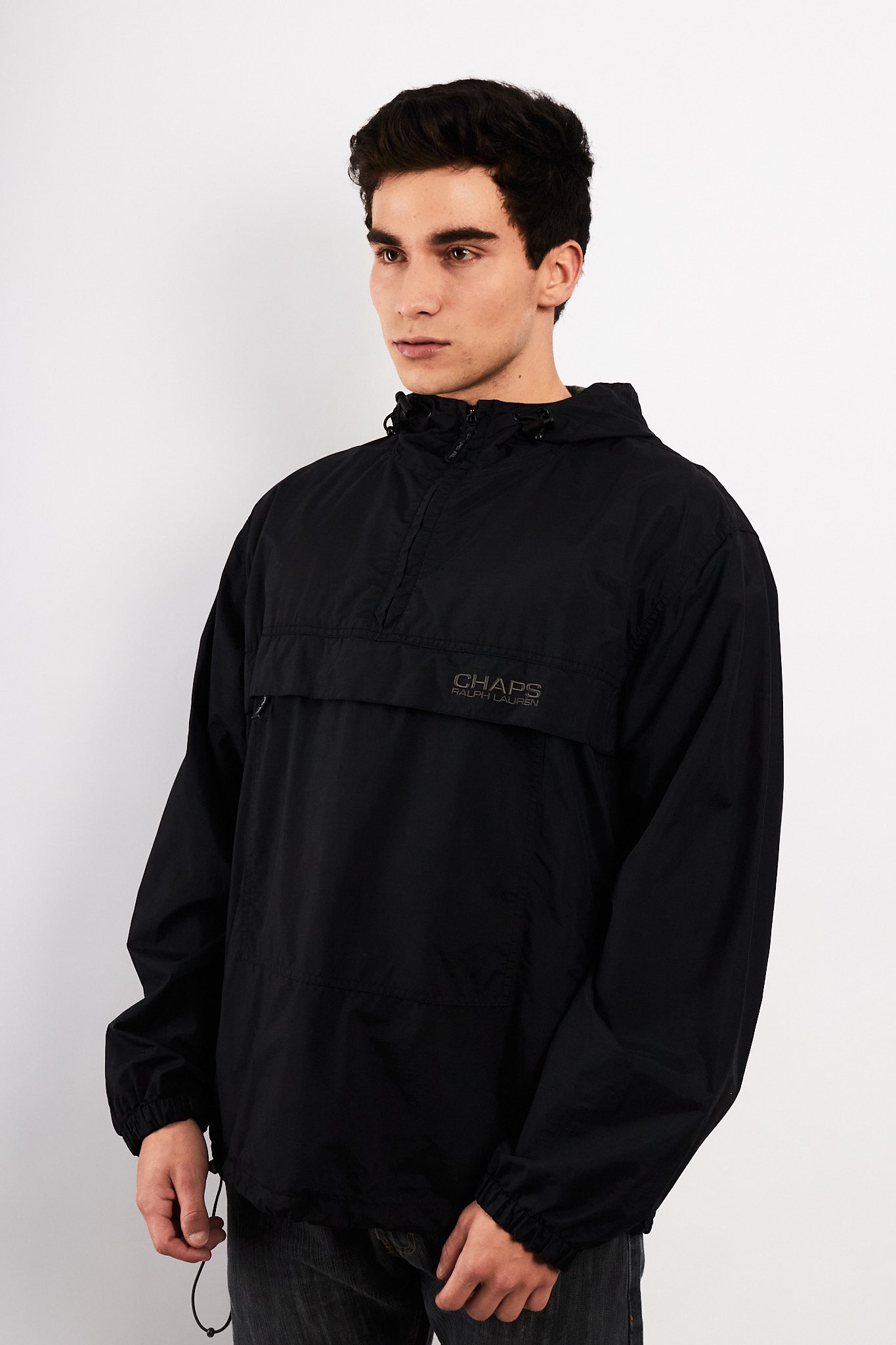 1990 Vintage Chaps Ralph Lauren Black Anorak (M/L)