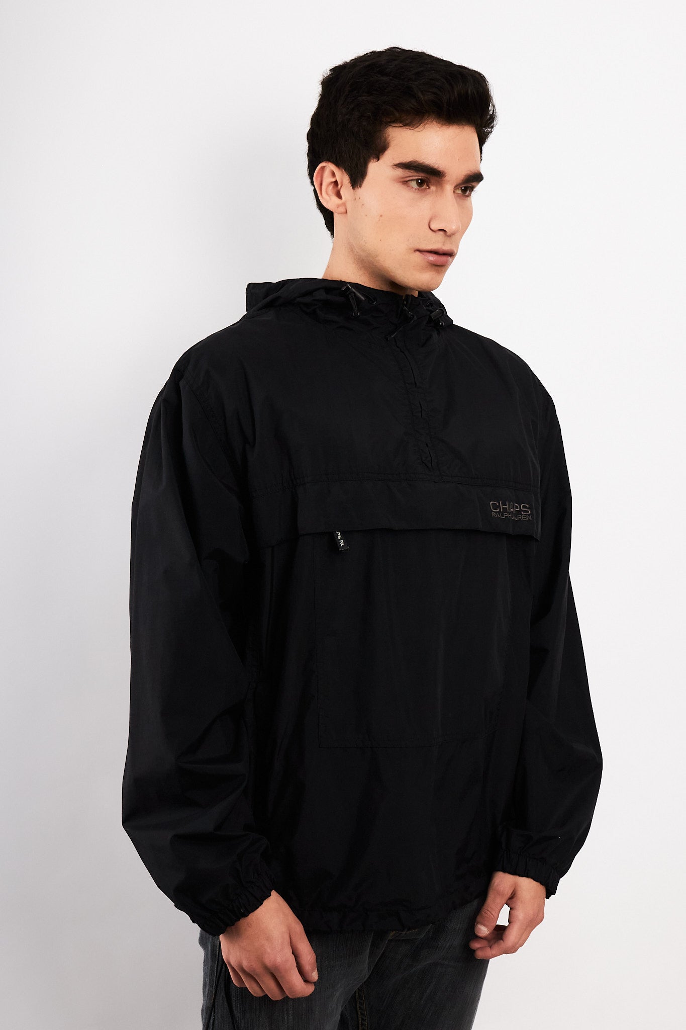 1990 Vintage Chaps Ralph Lauren Black Anorak (M/L)