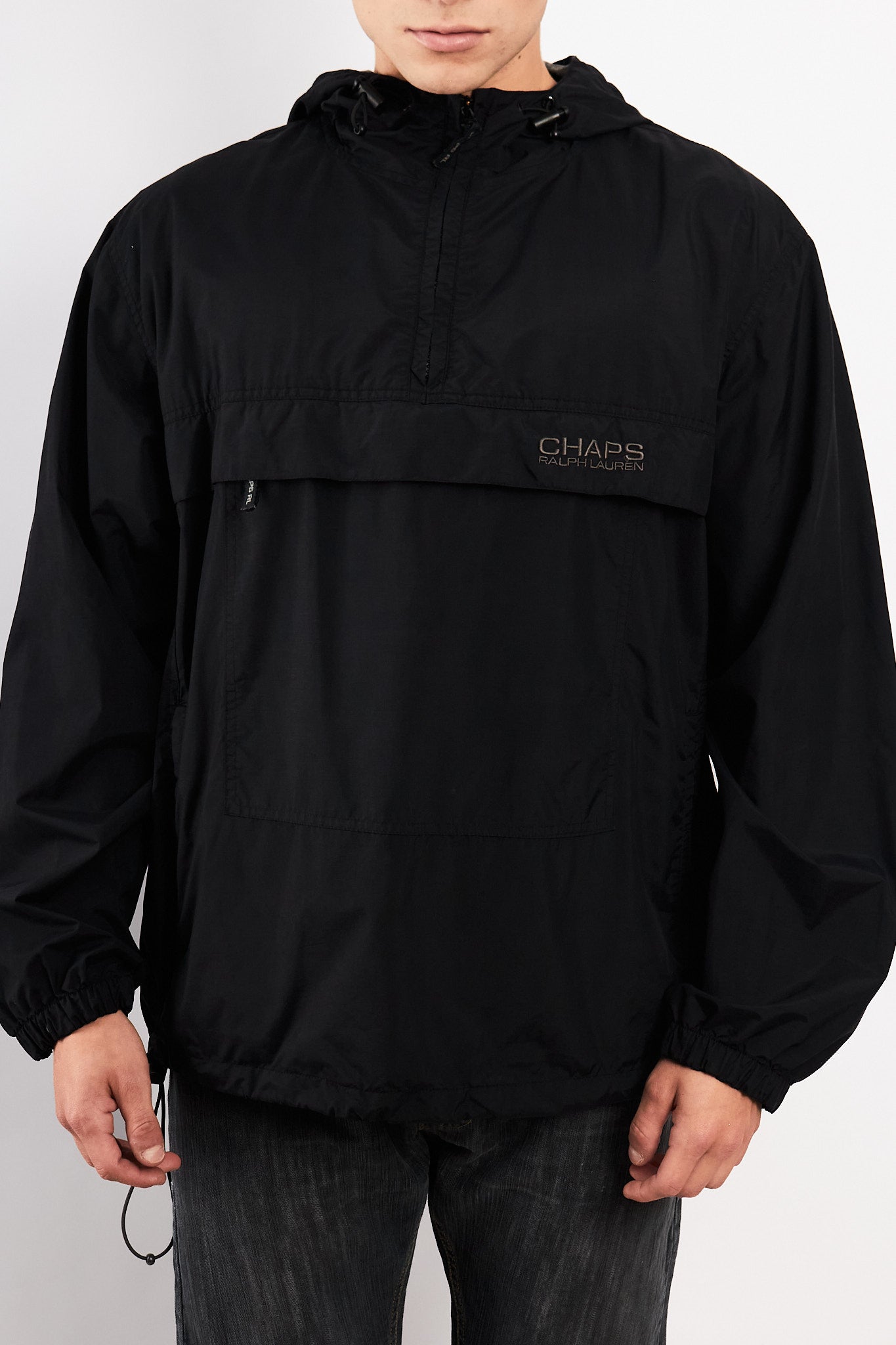 1990 Vintage Chaps Ralph Lauren Black Anorak (M/L)