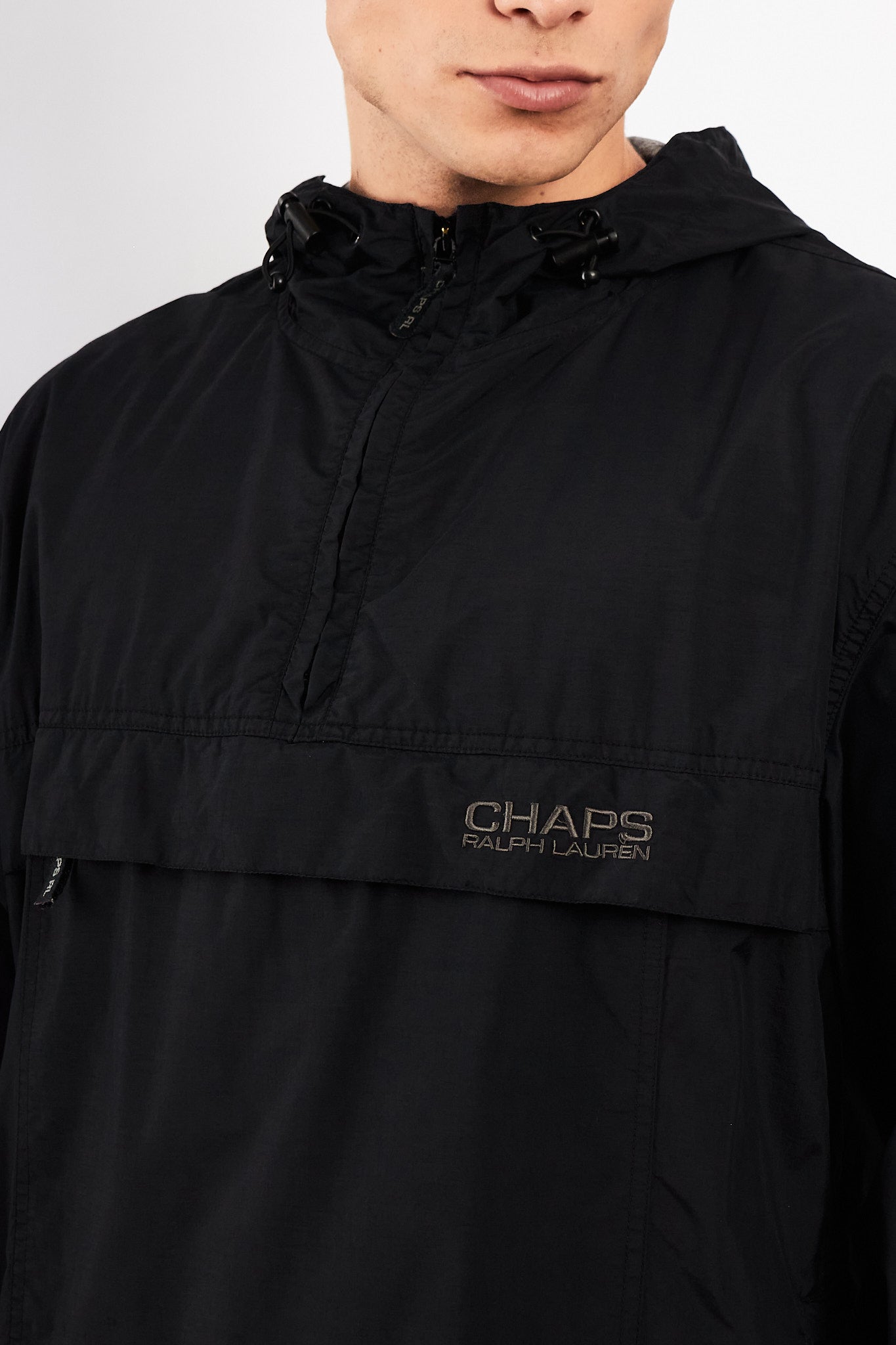1990 Vintage Chaps Ralph Lauren Black Anorak (M/L)