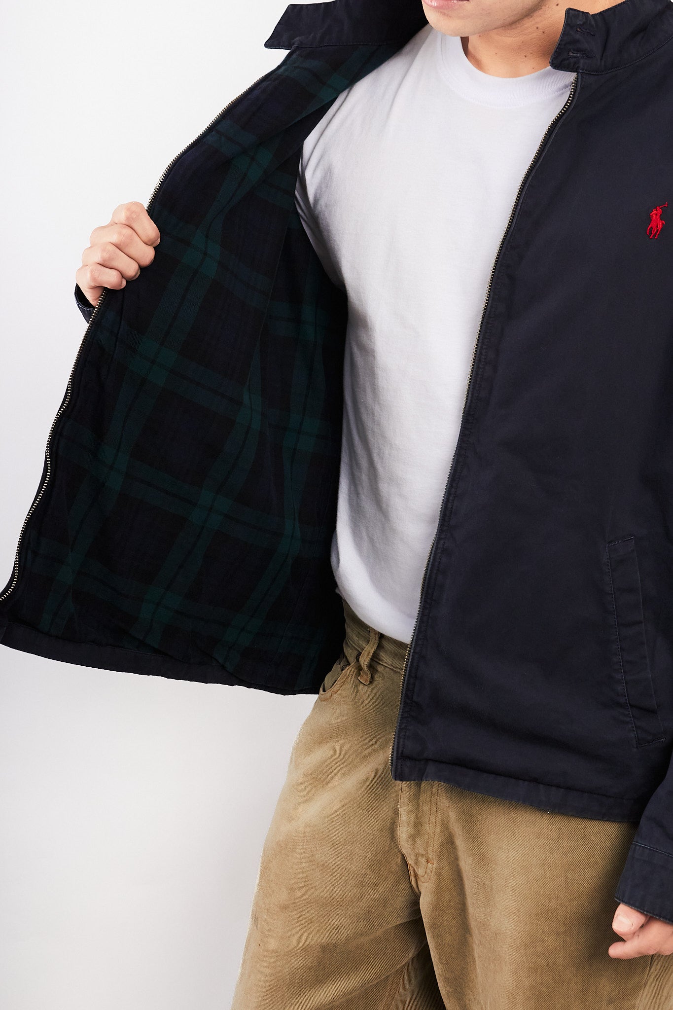 2010 Polo Ralph Lauren Chino Collar Navy Harrington (L/XL)
