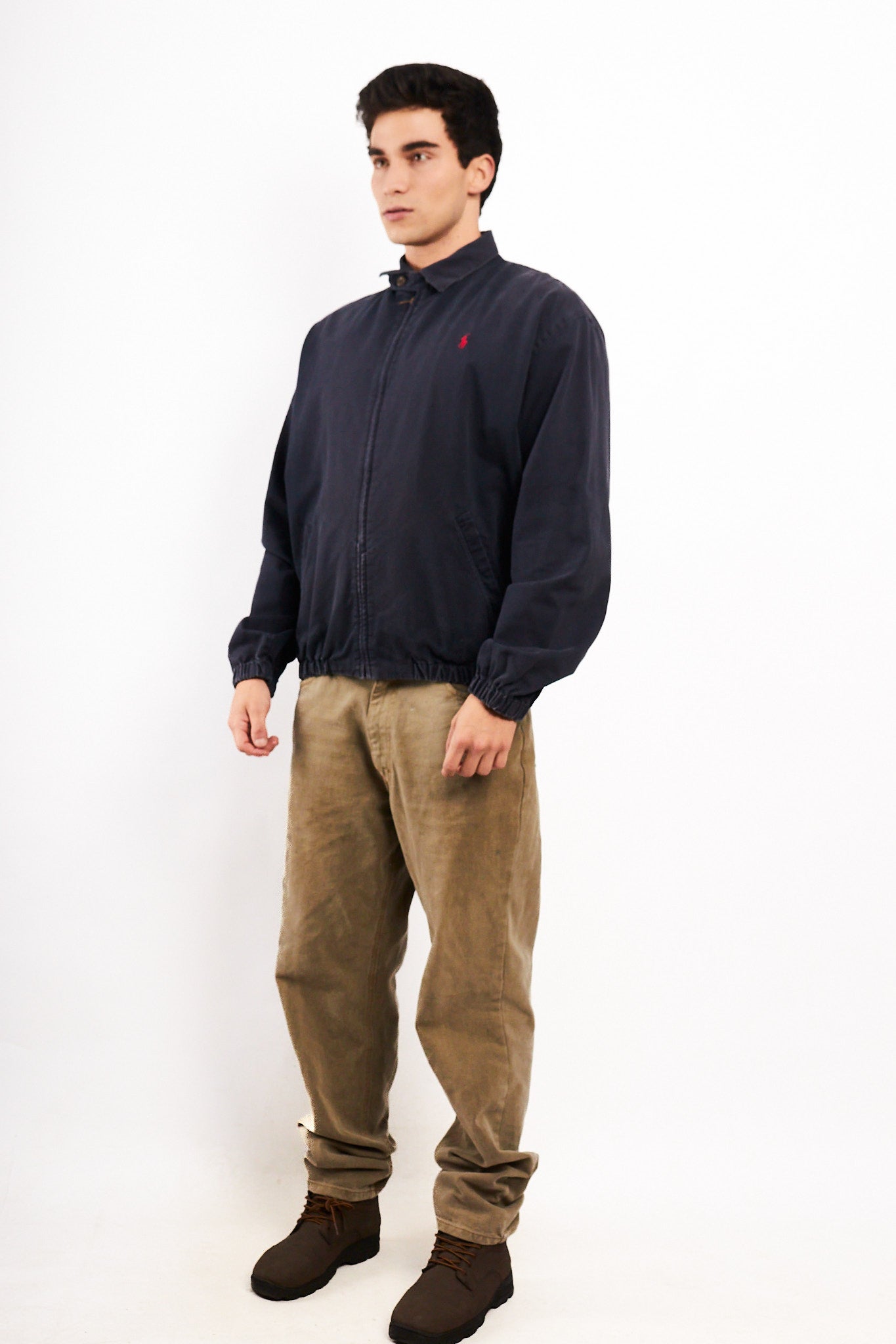 1990 Vintage Polo Ralph Lauren Navy Harrington (M/L)