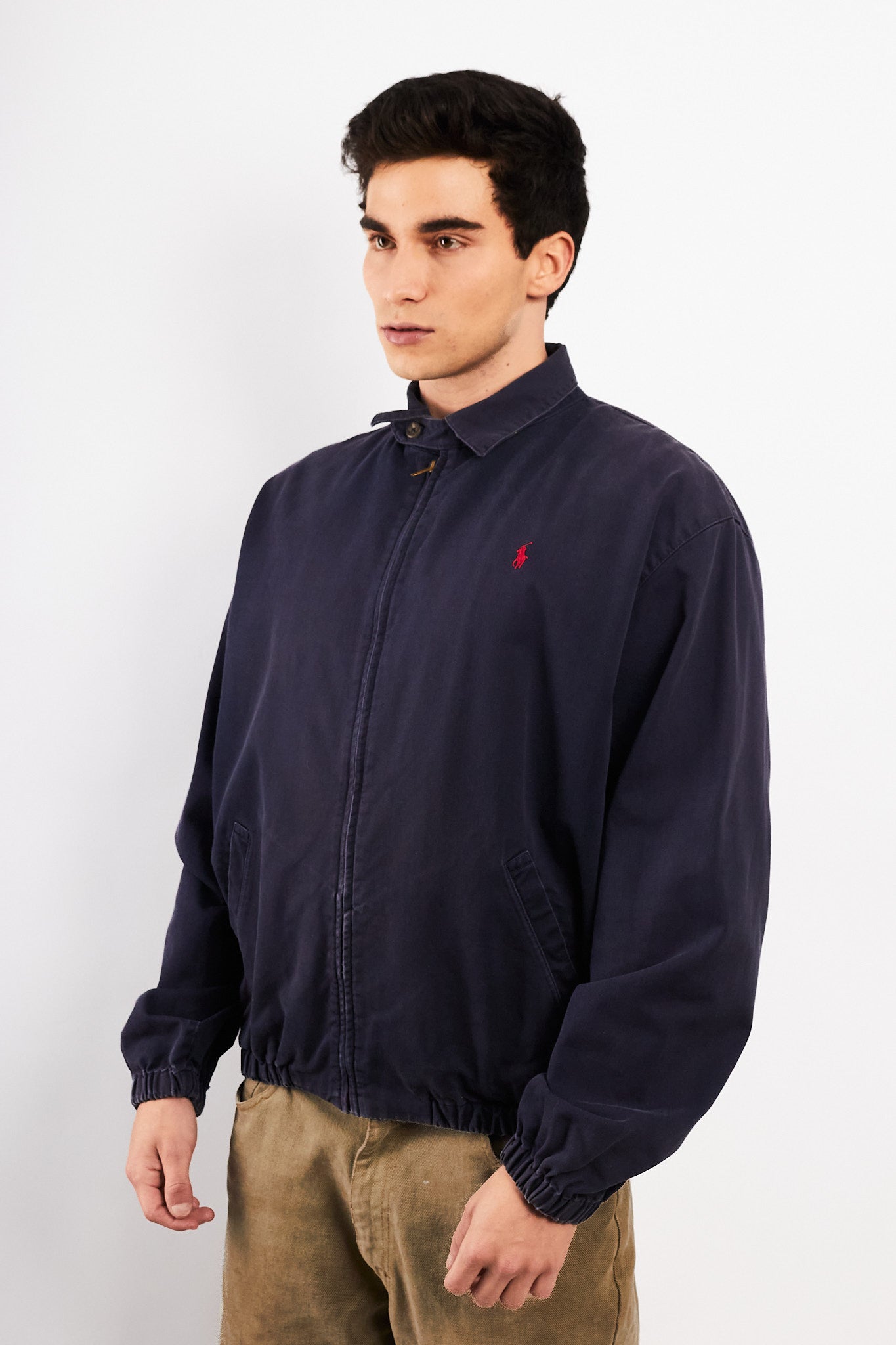 1990 Vintage Polo Ralph Lauren Navy Harrington (M/L)