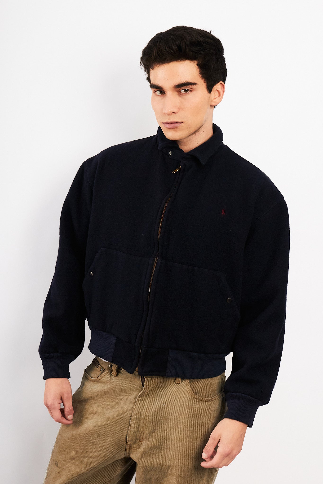1980 Vintage Polo Ralph Lauren Wool Bomber Jacket (S/M)