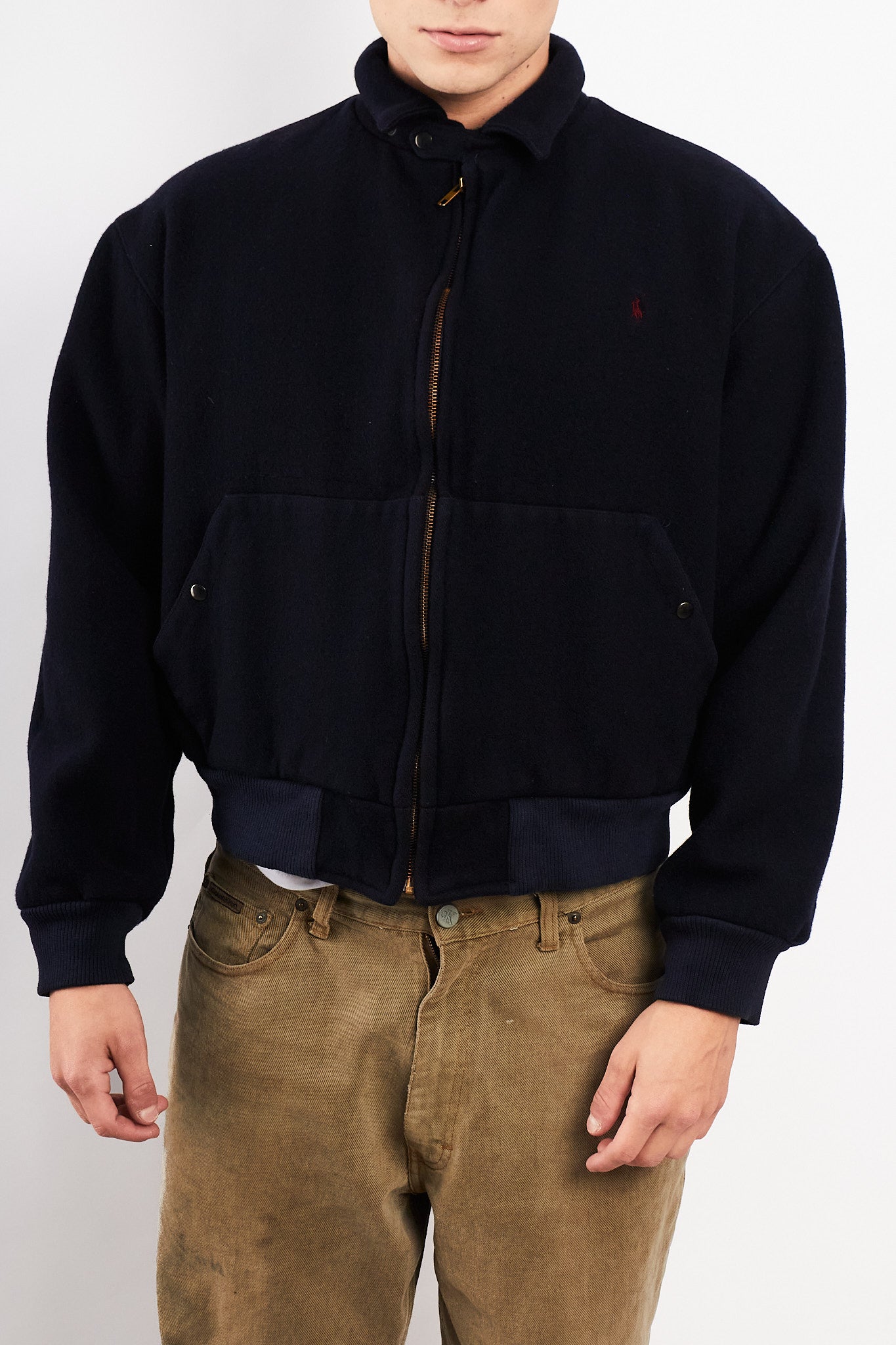 1980 Vintage Polo Ralph Lauren Wool Bomber Jacket (S/M)